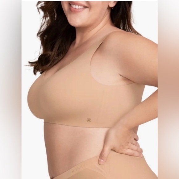 Honeylove LiftWear V-Neck Bra in Nude Size 1X Essential Comfort New NWOT - Picture 7 of 9